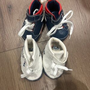 Fila Blue and White Baby Walker Shoes